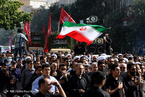 تشییع پیکر پاک ۹ شهید گمنام در شیراز