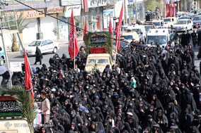 تشییع پیکر پاک ۹ شهید گمنام در شیراز