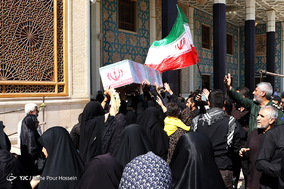 تشییع پیکر پاک ۹ شهید گمنام در شیراز