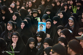 مراسم تشییع پیکر 9 شهید گمنام دوران دفاع مقدس و دو شهید مدافع حرم - مشهد