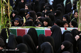 مراسم تشییع پیکر 9 شهید گمنام دوران دفاع مقدس و دو شهید مدافع حرم - مشهد