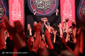 مراسم عزاداری اباعبدالله الحسین (ع) در هیئت فاطمیون قم