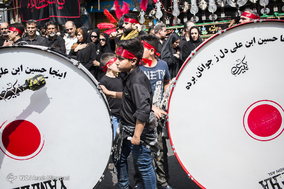 عزاداری ظهر تاسوعا در محله چیذر تهران