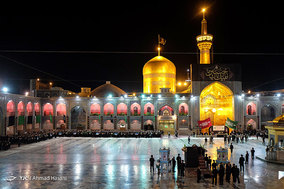 مراسم خطبه خوانی شب عاشورا در حرم مطهر امام رضا (ع)