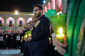 مراسم خطبه خوانی شب عاشورا در حرم مطهر امام رضا (ع)