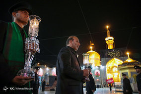 مراسم خطبه خوانی شب عاشورا در حرم مطهر امام رضا (ع)