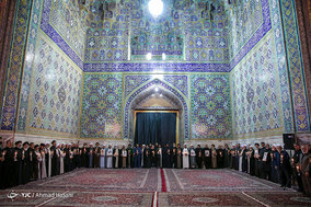 مراسم خطبه خوانی شب عاشورا در حرم مطهر امام رضا (ع)