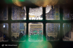 مراسم خطبه خوانی شب عاشورا در حرم مطهر امام رضا (ع)