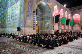 مراسم خطبه خوانی شب عاشورا در حرم مطهر امام رضا (ع)