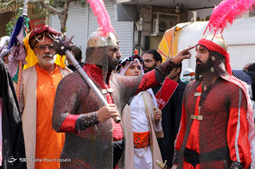 آیین خیمه سوزان ظهر عاشورا در شیراز