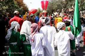 آیین خیمه سوزان ظهر عاشورا در شیراز