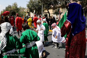 آیین خیمه سوزان ظهر عاشورا در شیراز