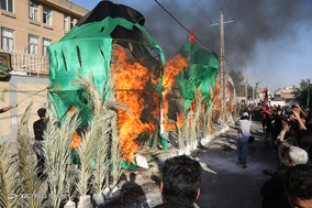 خیمه سوزان ظهر عاشورا در کرمانشاه