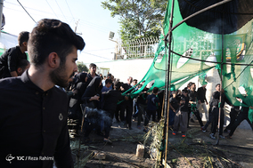 خیمه سوزان ظهر عاشورا در کرمانشاه