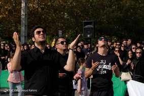 آیین خیمه سوزان در ولنجک تهران
