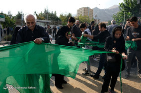 آیین خیمه سوزان در ولنجک تهران