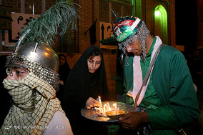 دسته ی عزاداری سقاها در شام غریبان - قم
