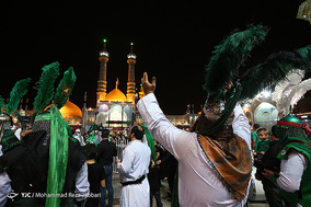 دسته ی عزاداری سقاها در شام غریبان - قم