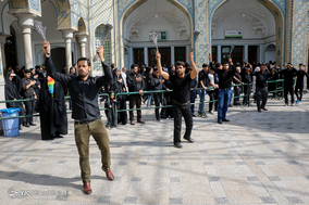 عزاداری ظهر عاشورا در حرم حضرت عبدالعظیم(ع)
