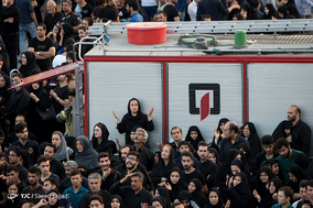 آیین خیمه سوزان در میدان امام حسین(ع)