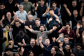 آیین خیمه سوزان در میدان امام حسین(ع)
