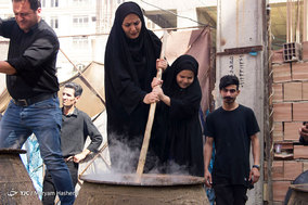 طبخ آش نذری شله مشهدی درکرج