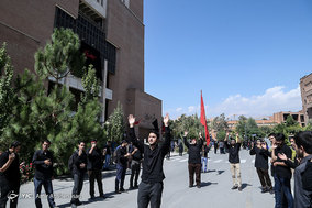 دسته عزاداری دانشجویان دانشگاه شریف همزمان با آغاز سال تحصیلی