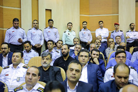 مراسم رونمایی از تجهیزات جدید آتش نشانی در مشهد