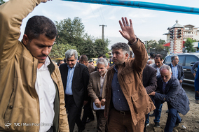 بازدید محمد باقر نوبخت از مناطق سیل زده گیلان