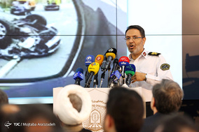افتتاح مانیتورینگ ترافیک پلیس راهنمایی و رانندگی تهران بزرگ