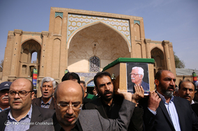 مراسم تشییع پیکر سید محمد دبیرسیاقی