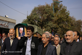 مراسم تشییع پیکر سید محمد دبیرسیاقی