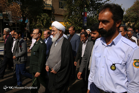 مراسم تشییع پیکر سید محمد دبیرسیاقی