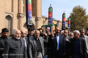 مراسم تشییع پیکر سید محمد دبیرسیاقی