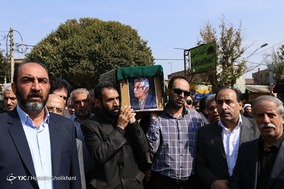 مراسم تشییع پیکر سید محمد دبیرسیاقی