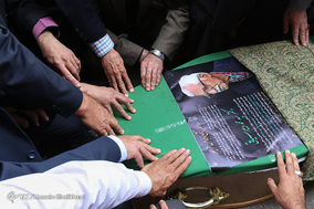 مراسم تشییع پیکر سید محمد دبیرسیاقی