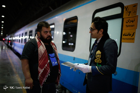 اعزام اولین گروه زائرین اربعین از راه آهن تهران