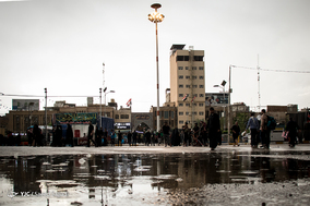 بارش باران رحمت الهی در نجف اشرف‎