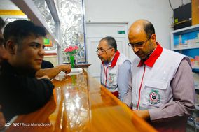 ارائه خدمات درمانی به زائران اربعین حسینی در نجف اشرف