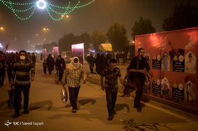 گرد و غبار در آسمان کربلای معلی
