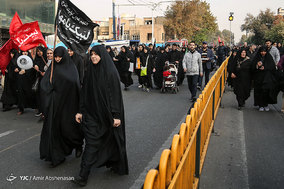 راهپیمایی جاماندگان اربعین حسینی در تهران-
