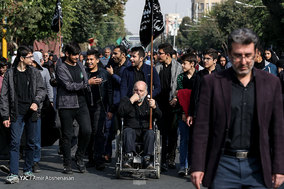 راهپیمایی جاماندگان اربعین حسینی در تهران-