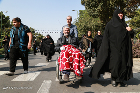 راهپیمایی جاماندگان اربعین حسینی در تهران-