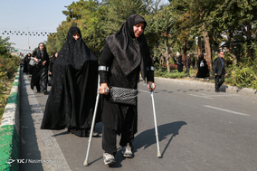 راهپیمایی جاماندگان اربعین حسینی در تهران-
