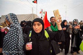 خروج زائران اربعین حسینی از مرز شلمچه