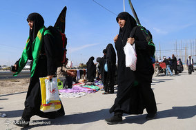بازگشت زائران اربعین حسینی از مرز شلمچه
