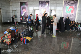 بازگشت زائران اربعین حسینی از مرز شلمچه