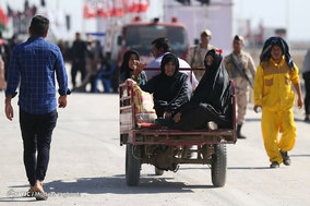 بازگشت زائران اربعین حسینی از مرز شلمچه