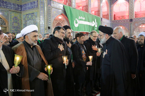 خطبه خوانی شب شهادت امام رضا(ع) در حرم مطهر رضوی