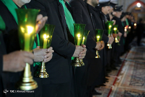 خطبه خوانی شب شهادت امام رضا(ع) در حرم مطهر رضوی